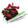 Kurt Adler Black Bear Sled Family Of 4 Ornament For Personalization